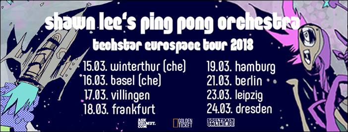 soultrainonline.de präsentiert: Shawn Lee’s Ping Pong Orchestra – Techstar Eurospace Tour 2018!